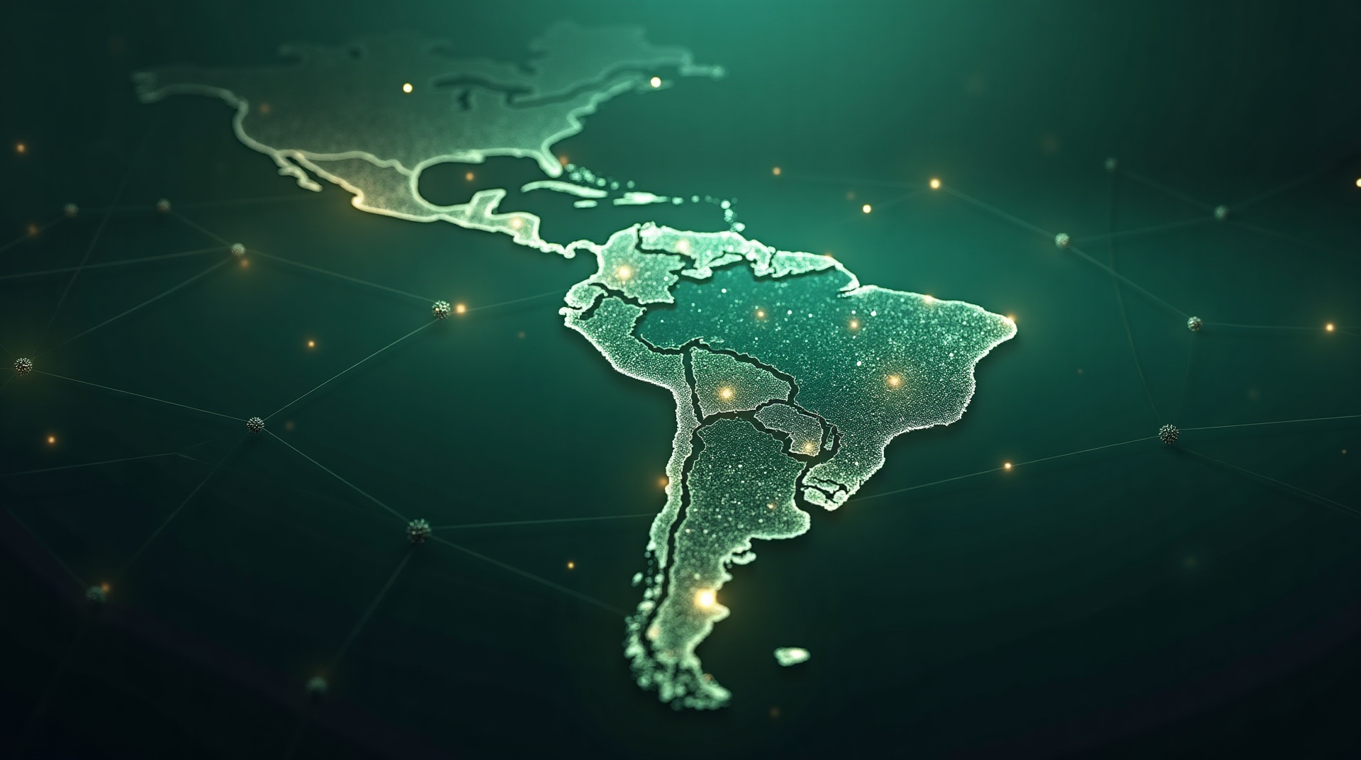 Mapa do Brasil conectado